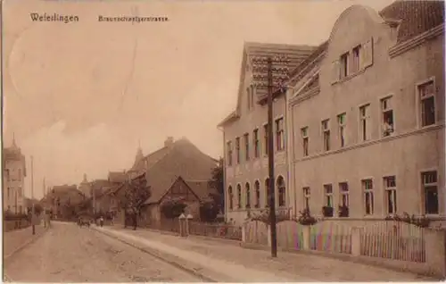 14263 Feldpost Ak Weferlingen Braunschweigerstraße 1913