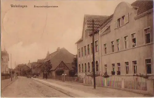 14263 Feldpost Ak Weferlingen Braunswickerstraße 1913