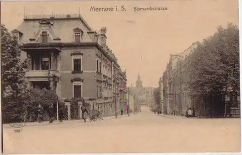 14253 Ak Meerane in Sa. Bismarckstrasse 1909