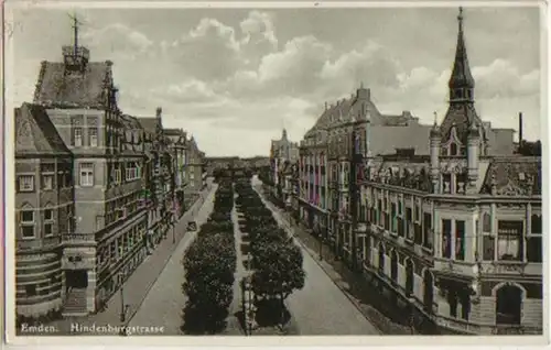14245 Ak Emden Hindenburgstrasse 1938