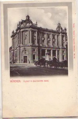 14227 Ak München Filiale der deutschen Bank um 1900