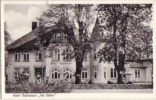14215 Ak Schwarzenbek Hotel "Zur Rülau" um 1940