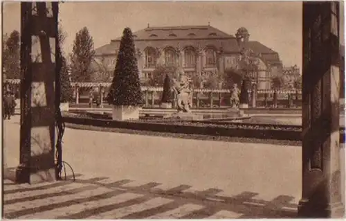 14186 Ak Mannheim Partie auf dem Friedrichsplatz 1924