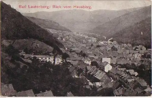 14177 Ak Bad Lauterberg Blick vom Hausberg 1907
