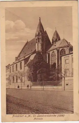 14169 Ak Frankfurt a.M. St. Leonhardkirche um 1930