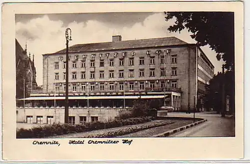 14162 Ak Chemnitz Hotel Chemnitzer Hof um 1950