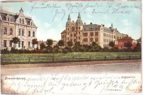 14141 Ak Bremerhaven Gymnasium 1904