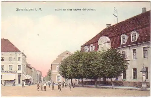 14118 Ak Stavenhagen in Mecklenburg Markt um 1910