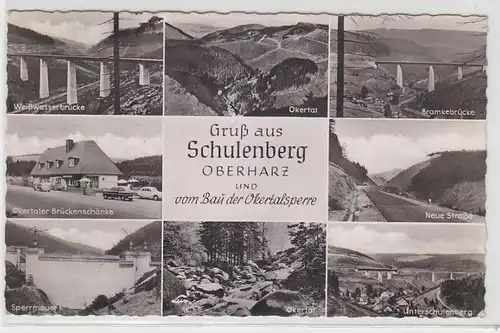 14115 Ak Salutation de Stählenberg Oberharz et de la construction du barrage d'Okertal 1956