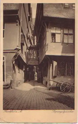 14103 Ak Frankfurt a.M. Rapunzelgässchen um 1930
