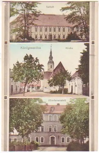 14098 Multiimage Ak Königswartha vers 1920