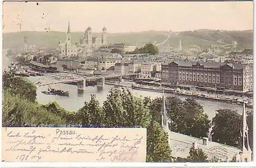 14096 Ak Passau Vue totale 1904
