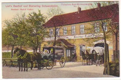 14095 Ak Schwarzkollm Gasthof und Bierverlag 1912