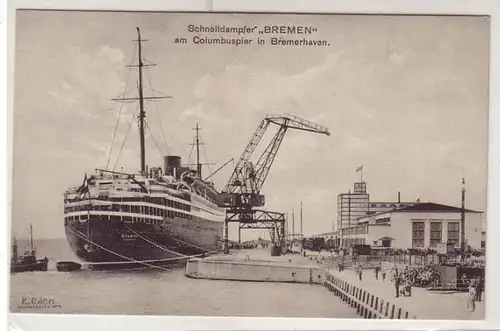 14093 Ak Bremerhaven vapeur rapide "Bremen" vers 1920