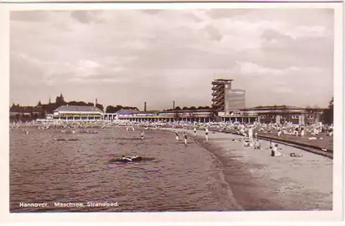14089 Ak Hannover Maschsee Strandbad vers 1940