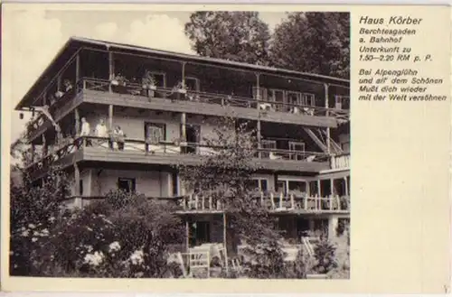 14083 Ak Berchtesgaden Haus Körber um 1930