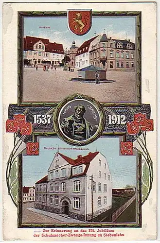 14075 Mehrbild Ak Siebenlähn 375.Jubiläum 1537-1912