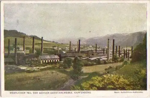 14072 Ak Kapfenberg Bohler usines de coulée vers 1930