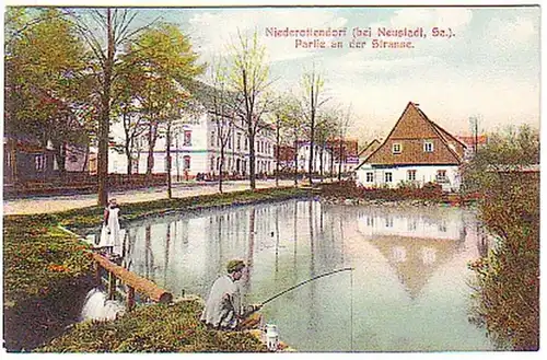 14062 Ak Niederottendorf Partie sur la route 1912