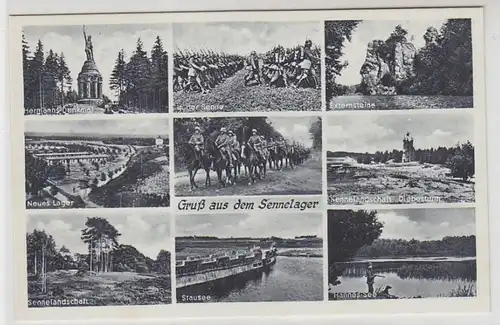 14042 Multi-image Ak Salut du camp de Senne vers 1940