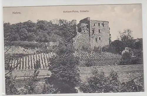 14027 Ak Nebra Schloss Ruine Südseite 1911