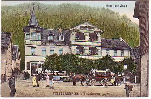 14007 Ak Finsterbergen Hotel zu Linde vers 1910