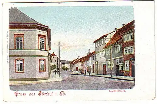 13999 Ak Salutation de l'Oudruf in Th. Marktstrasse vers 1900