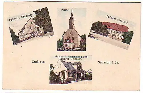 13995 Mehrbild Ak Gruß aus Naundorf in Sa. 1913