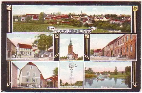 13979 Multi-image Ak Hedersleben Bez. Hall 1911