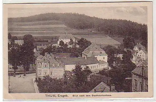 13966 Ak Thum im Erzgebirge Stadtkrankenhaus um 1920