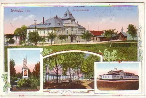 13957 Mehrbild Ak Werdau Schützenhaus 1916