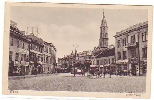 13934 Ak Wilna Litauen große Straße um 1915