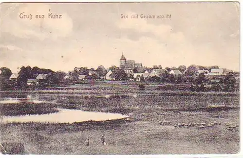 13916 Ak Salutation de lac de Kuhz avec vue générale 1915