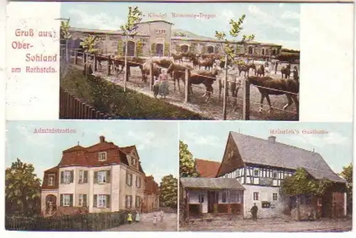13909 Multi-image Ak Salutation de Ober Sohland 1912