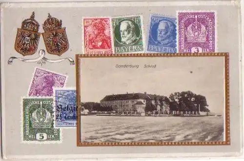 13888 Feldpost Briefmarken Ak Sonderburg Schloß 1918