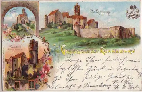 13884 Ak Lithographie Salutation du Ronneburg 1899