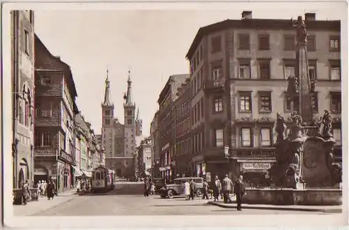 13856 Ak Würzburg Domstrasse vers 1940