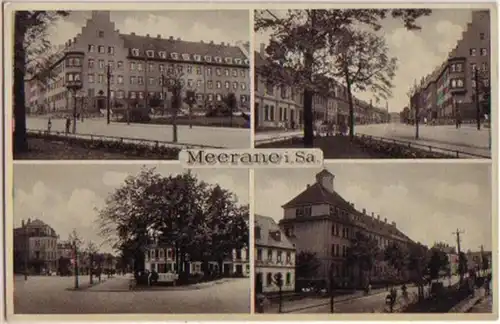 13851 Multi-image Ak Meerane en Saxe vers 1940