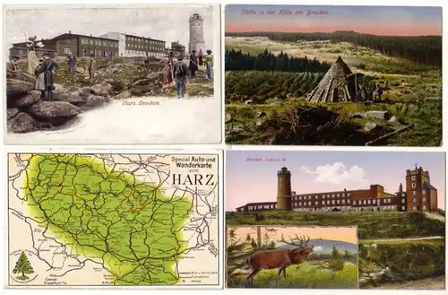 13839 / 4 Ak Brocken im Harz um 1910