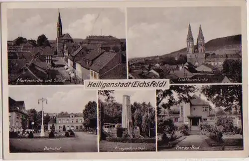 13838 Multi-image Ak Ville Sainte d'Eichsfeld vers 1940