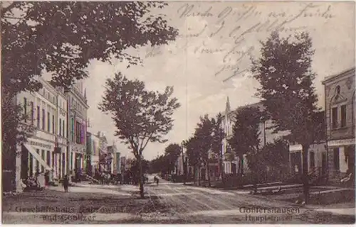 13835 Feldpost Ak Goßlershausen Hauptstrasse 1915