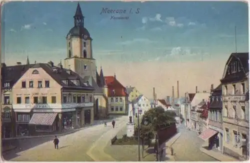 13803 Ak Meerane in Sachsen Neumarkt um 1910