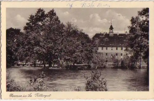 13804 Ak Meerane in Sachsen Rittergut um 1930