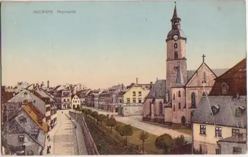 13802 Ak Meerane in Sachsen Neumarkt um 1910