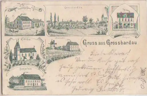 13685 Mehrbild Ak Gruss aus Gossbardau 1902
