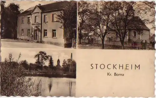 13672 Mehrbild Ak Stockheim Kreis Borna 1955