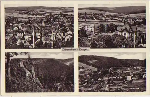 13667 Multi-image Ak Olbernhau dans les montagnes Métallifères vers 1940