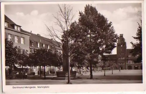 13658 Ak Dortmund Mengede Marktplatz 1956