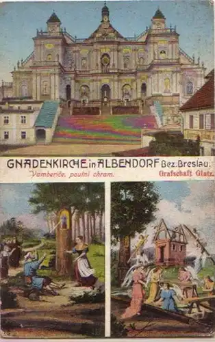 13654 Ak Gentilskirche dans le village d'Albendorf District de Wroclaw 1917