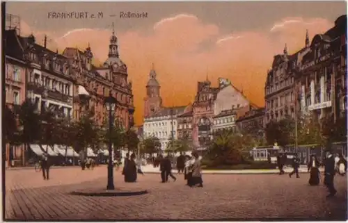 13651 Ak Frankfurt am Main Roßmarkt 1913